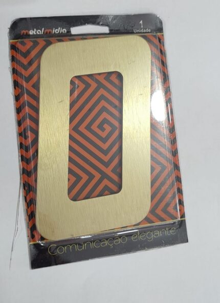 NUMERO OURO ESCOVADO 0  NUMERAL