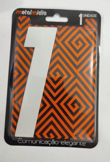 NUMERO BRANCO 01 NUMERAL