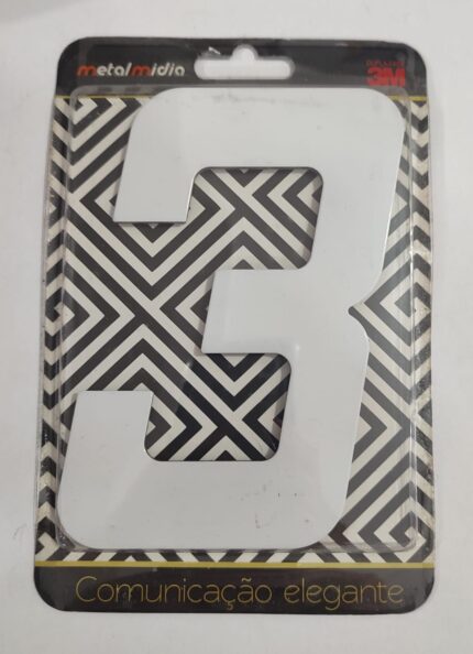 NUMERO BRANCO 03 NUMERAL