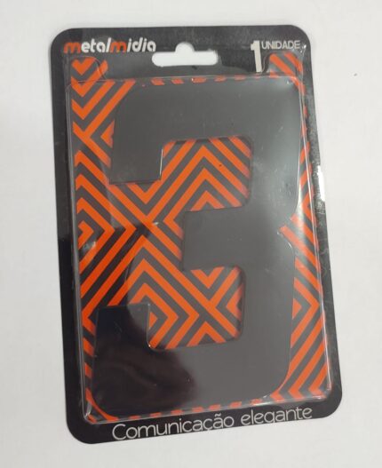 NUMERO PRETO 03 NUMERAL