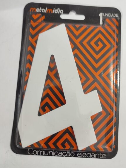 NUMERO BRANCO 04 NUMERAL