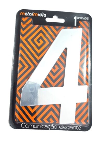 NUMERO ESPELHADO 04 NUMERAL