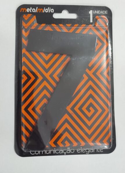 NUMERO PRETO 07 NUMERAL